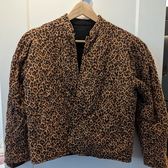 Leopard print reversible jacket - Picture 1 of 3